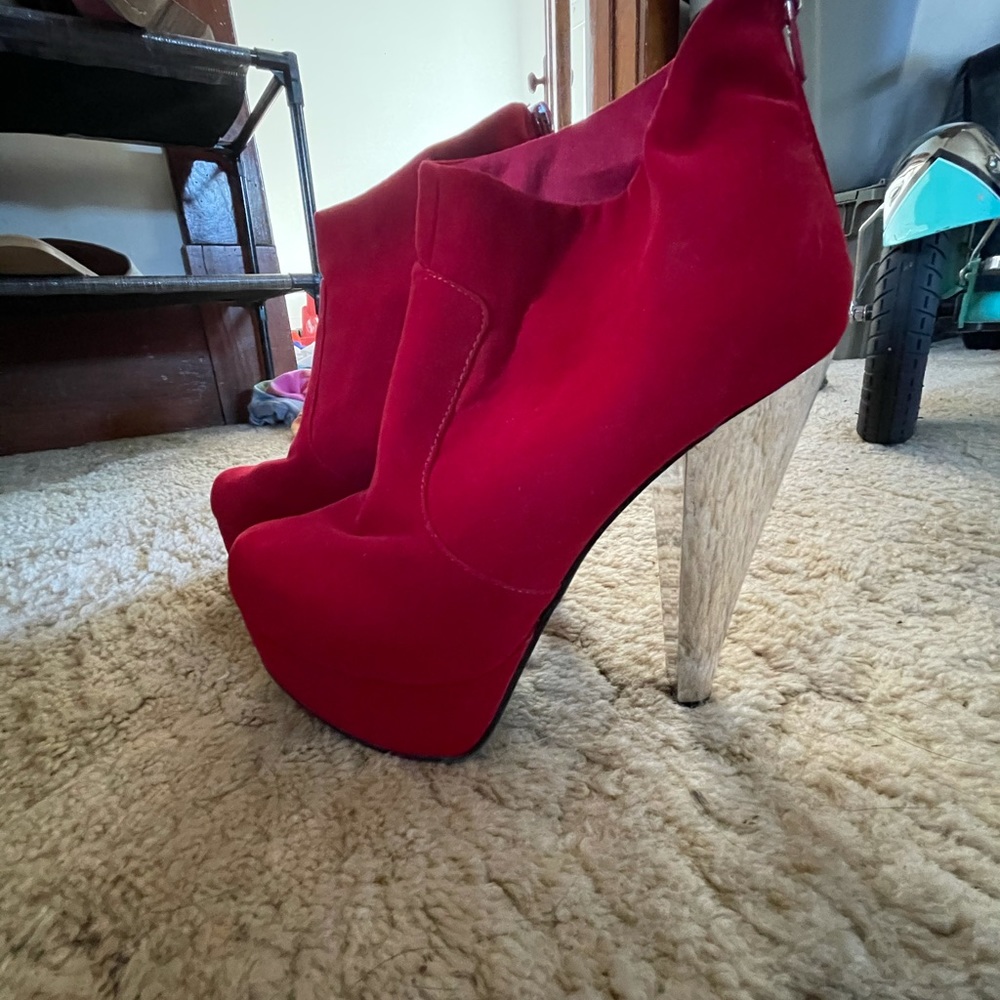 Red booties
